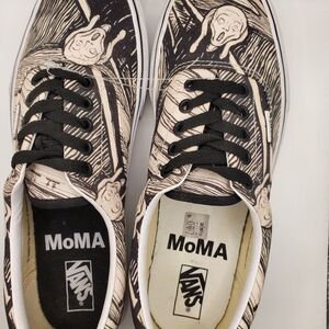 Vans MoMA The Scream by Edvard Munch Lace-up Sneakers Mens Size 9.5 Womens 11